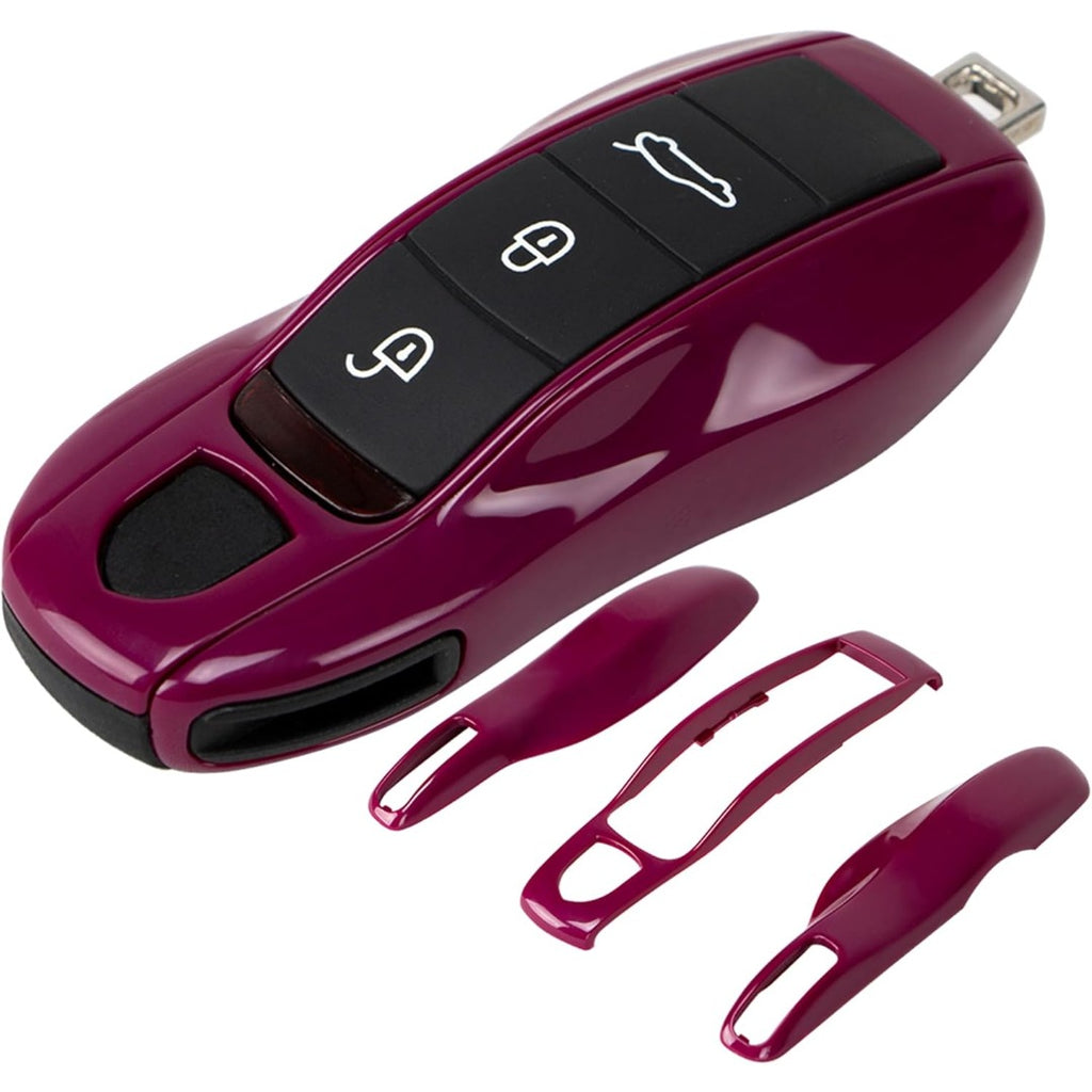 Porsche Key Shell Replacement 3-Piece Painted Key Fob Cover Shell