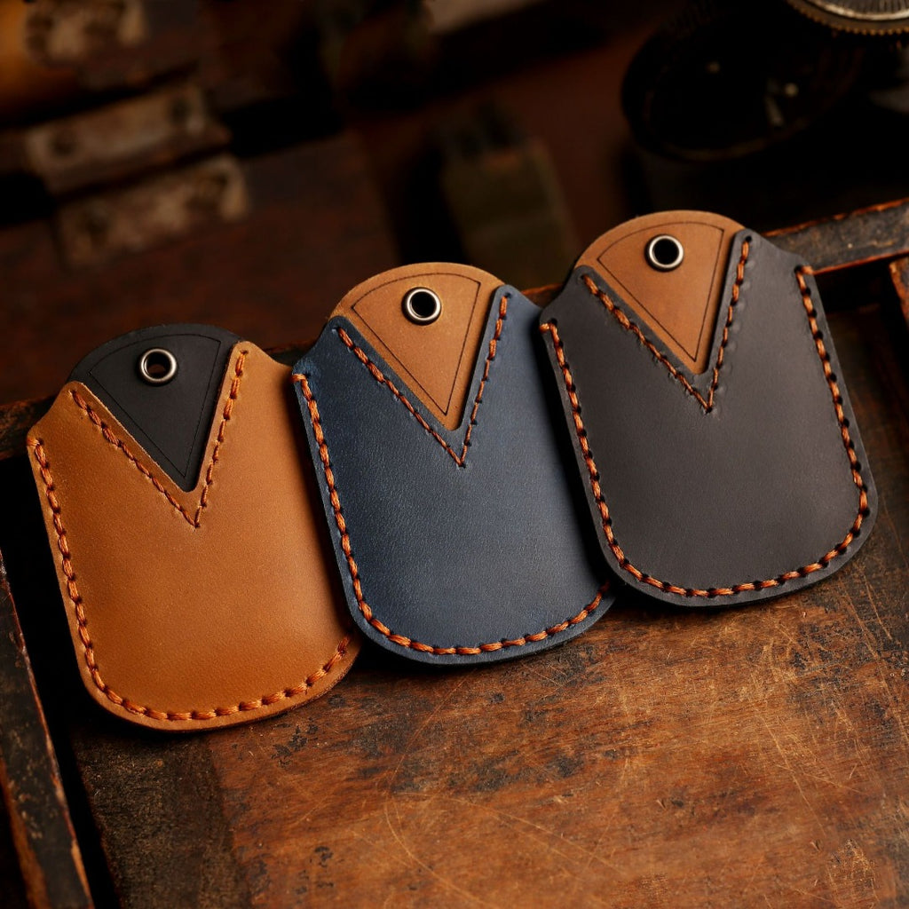 Carsine Toyota Leather Car Key Cover 3 Button Black / 3 Button