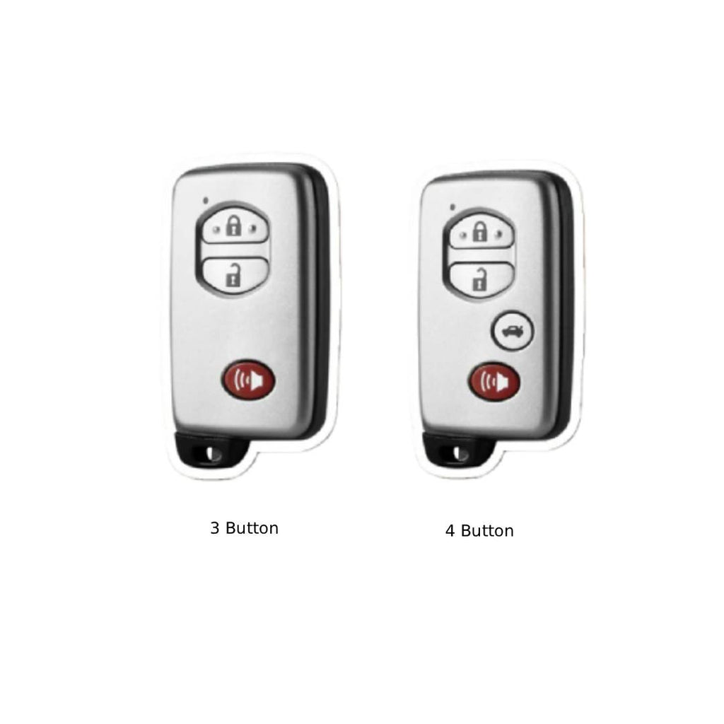 Toyota Camry Highlander Crown Autoschlüsselhülle aus Leder mit 3 und 4 Tasten