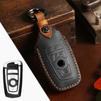Étui de clé de voiture en cuir BMW 2 ou 3 boutons