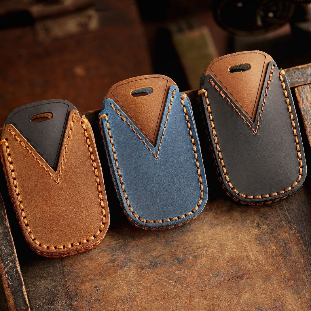 Étui de clé de voiture en cuir pour Kia Carnival MPV, 6 boutons