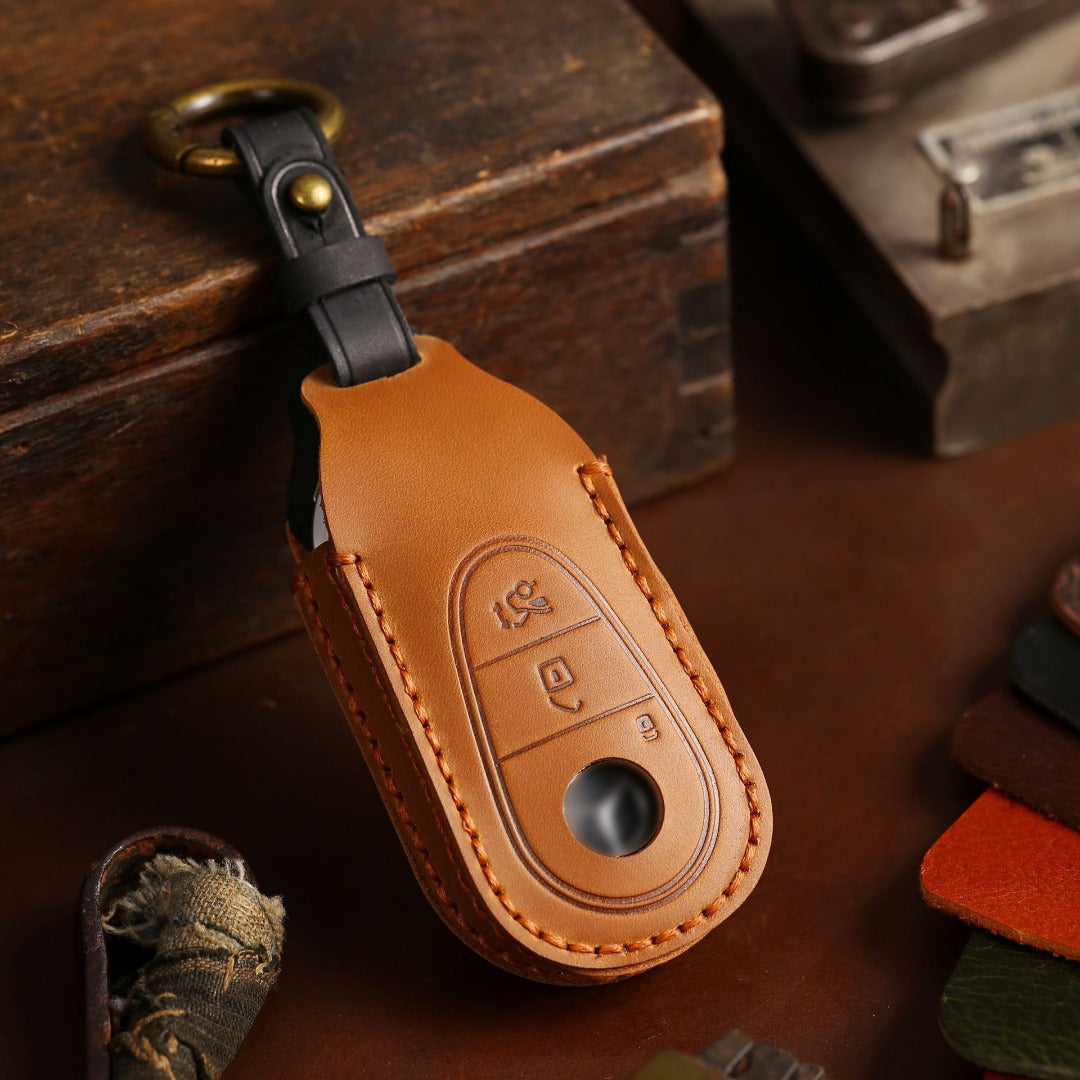 Mercedes-Benz Leder-Autoschlüsselhülle mit 3 Tasten