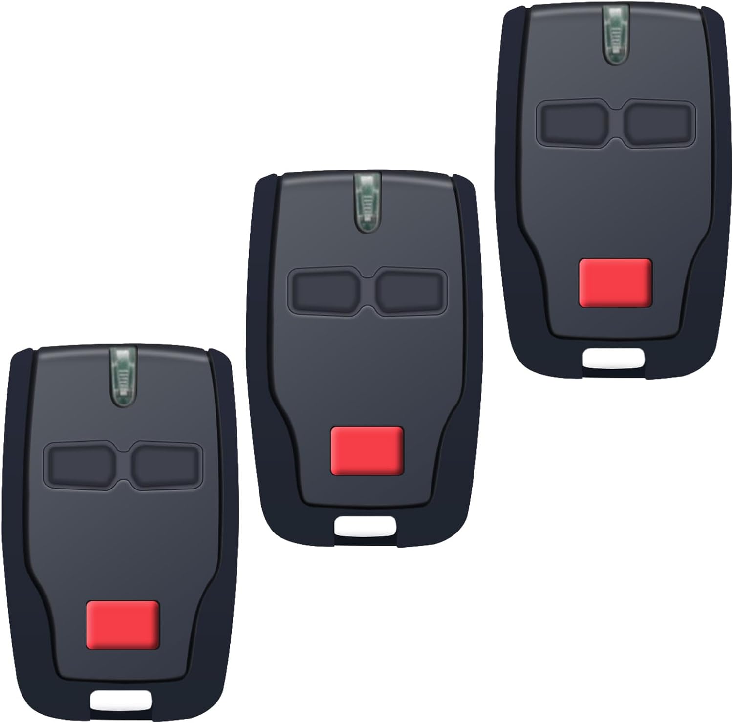 3 Stück BFT Mitto B2 Garagentor-Fernbedienung - 433,92 MHz 2-Kanal-Handsender für elektrische Tore