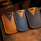 Cadillac Leder-Autoschlüsselhülle mit 4,5 Tasten