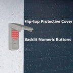 Télécommande universelle pour ouvre-porte de garage compatible avec les ouvre-portes de garage sectionnels LiftMaster, Chamberlain, Genie, Craftsman, Linear, Wayne et Dalton. Elle possède un bouton d'apprentissage ou un commutateur DIP. 