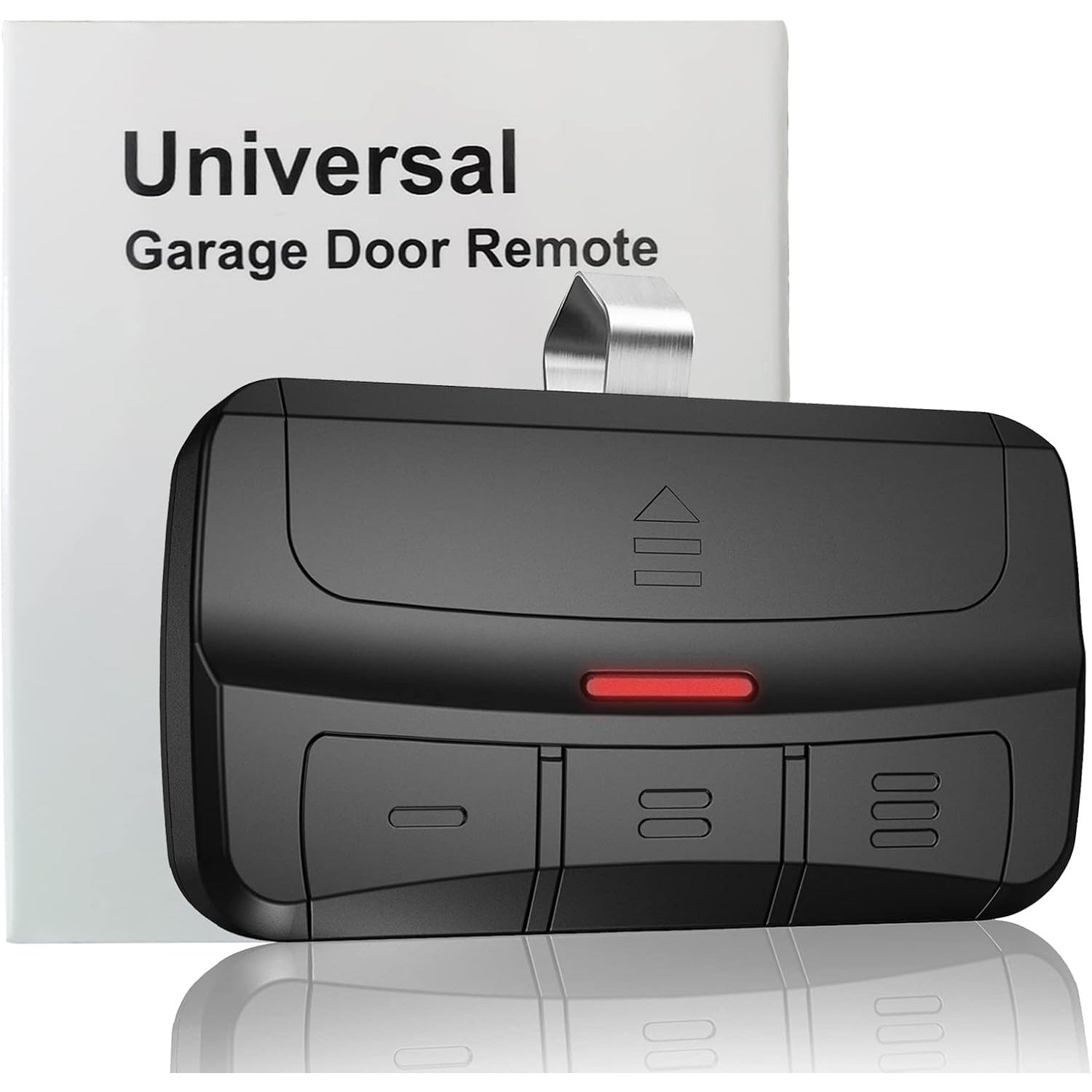 Carsine Universal Garage Door Opener Remote Compatible with LiftMaster Chamberlain Genie Craftsman Linear Wayne Dalton Overhead Garage Door Opener has Learn Button or Dip Switch Black / Garage Remote / 1 PCS