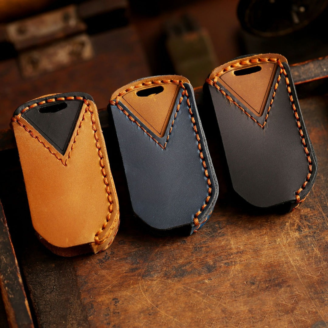 Honda Autoschlüsselhülle aus Leder mit 3 Tasten