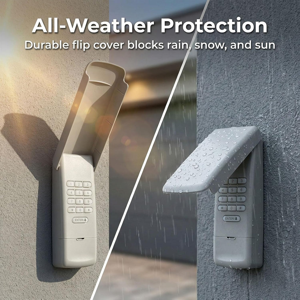 Durable flip cover blocks Rain, snow and sun