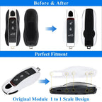 Porsche Key Shell Replacement 3-Piece Painted Key Fob Cover Shell