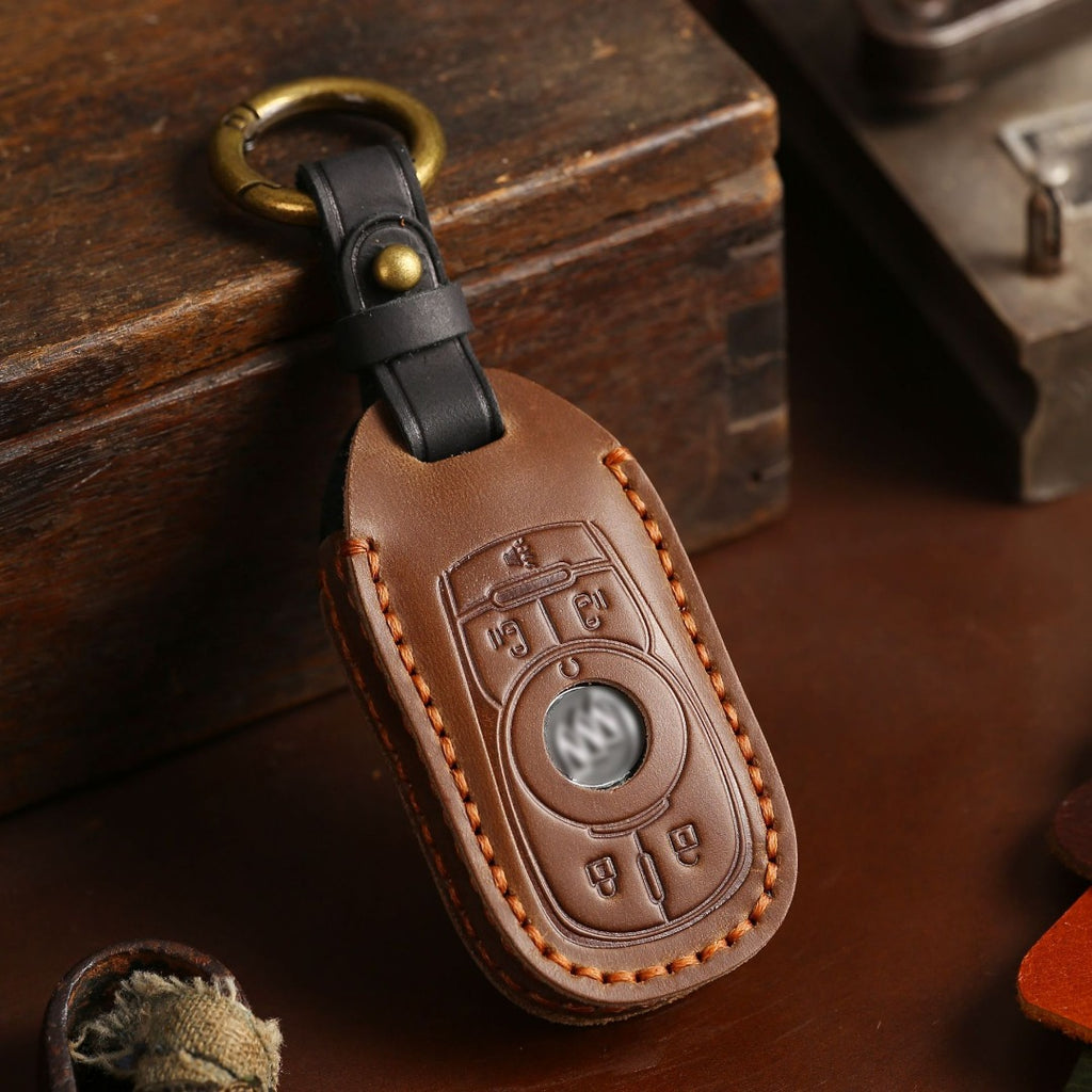 Buick GL8 GL6 Leder-Autoschlüsselhülle mit 4, 5 oder 6 Tasten