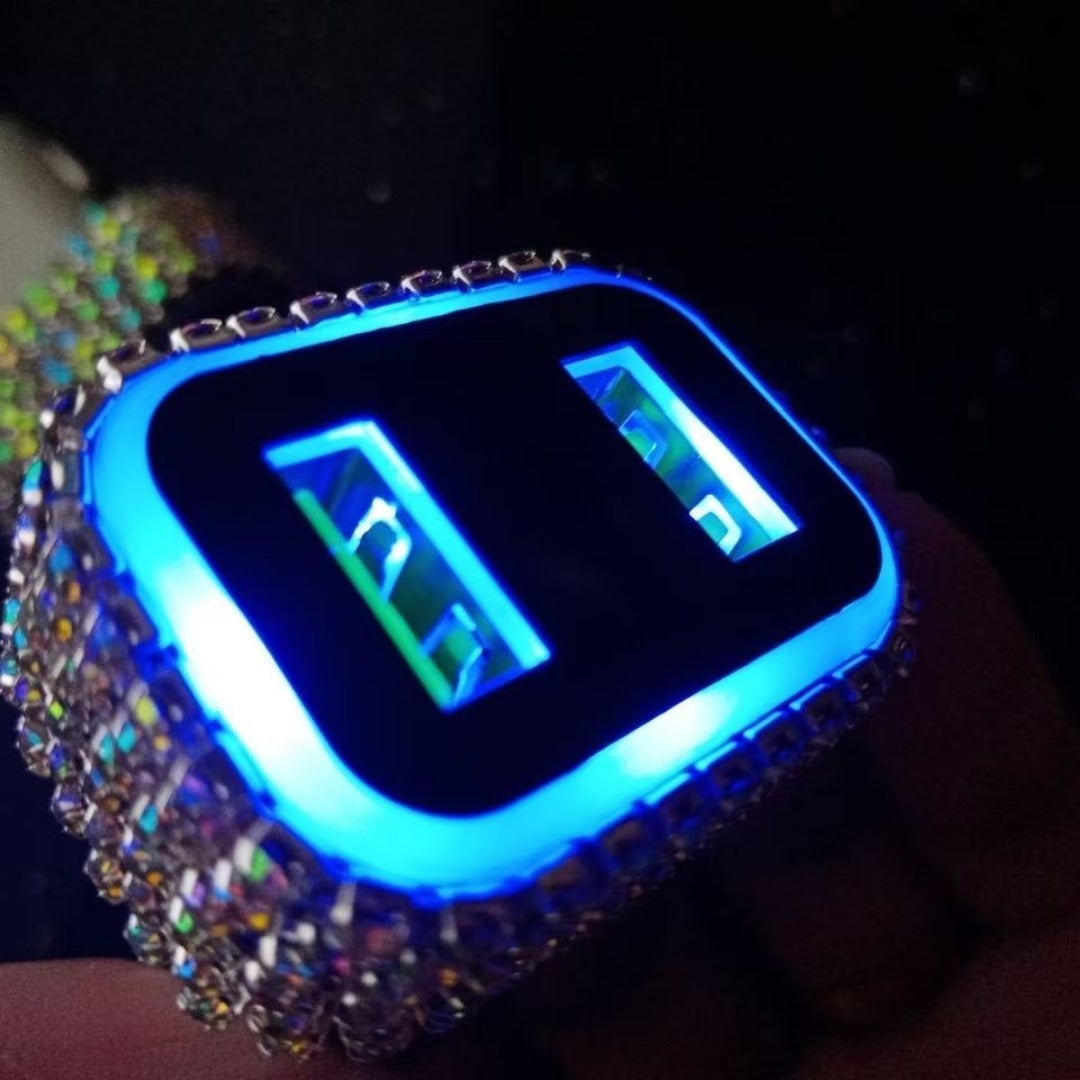 Strass-Autoladegerät mit zwei USB-Anschlüssen