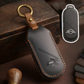 Carsine BMW Mini Countryman Cooper One Leather Car Key Cover Black