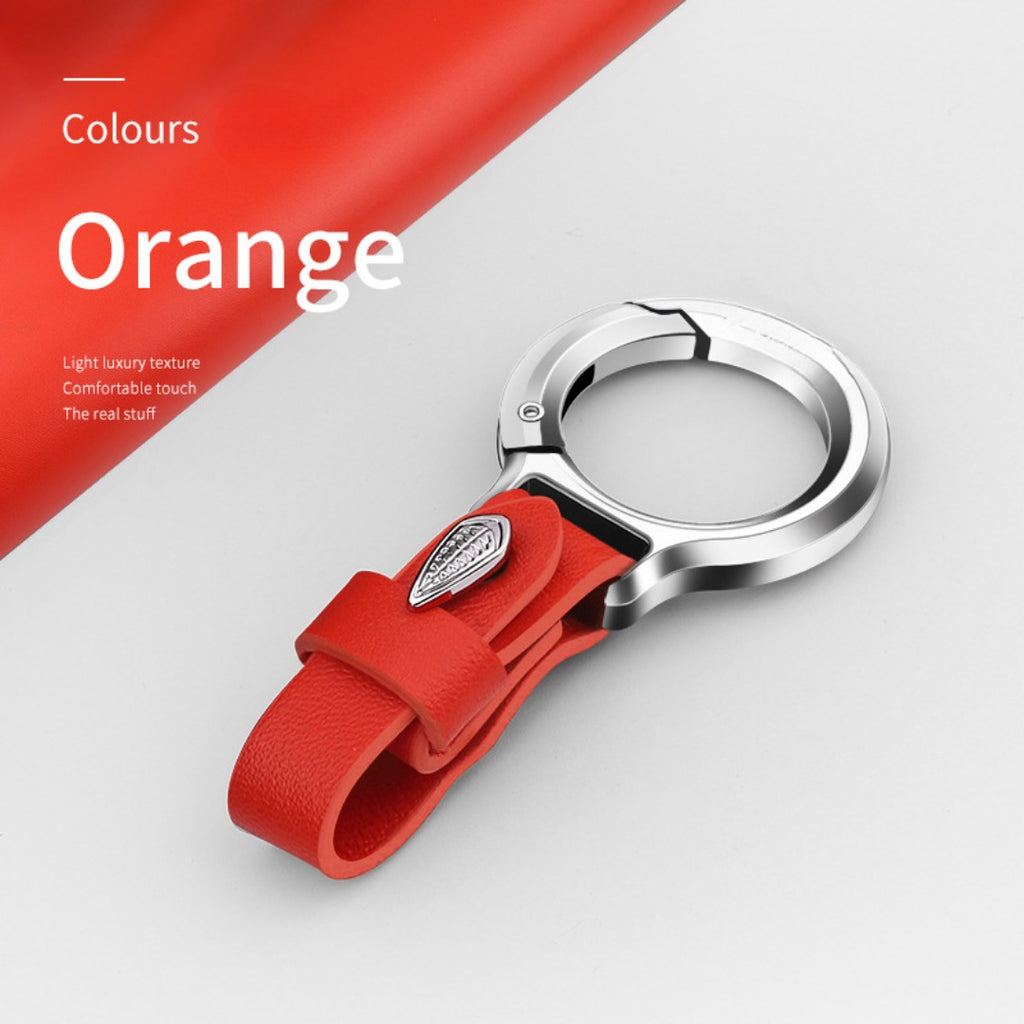 Schlüsselanhänger aus Rindsleder (Oberseite)