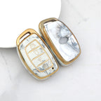 Carsine Hyundai Car Key Case Gold Inlaid With Jade Grey / Key case