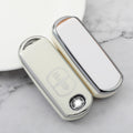Carsine Mazda Car Key Cover Silver Edge White / Key case