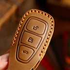 Ford EcoSport Focus Leder-Autoschlüsselhülle mit 3 Tasten