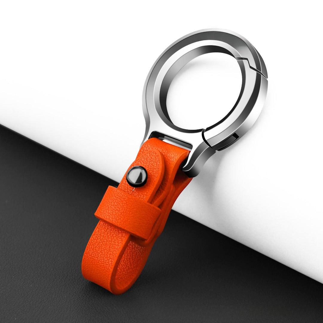 Schlüsselanhänger aus Rindsleder (Oberseite)