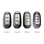 Infiniti Leather Car Key Cover 3,4 Button