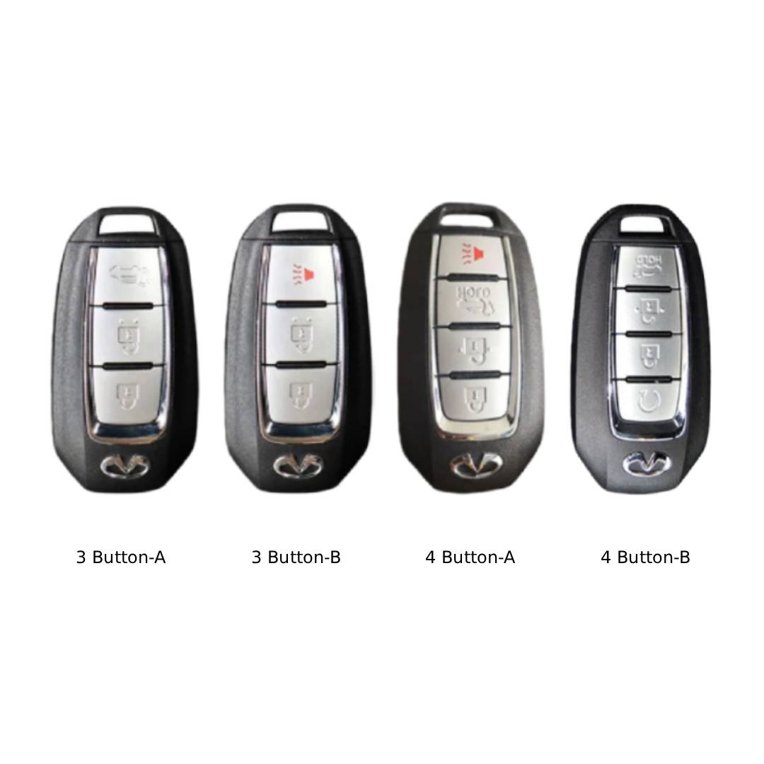 Infiniti Leder-Autoschlüsselhülle mit 3 und 4 Tasten