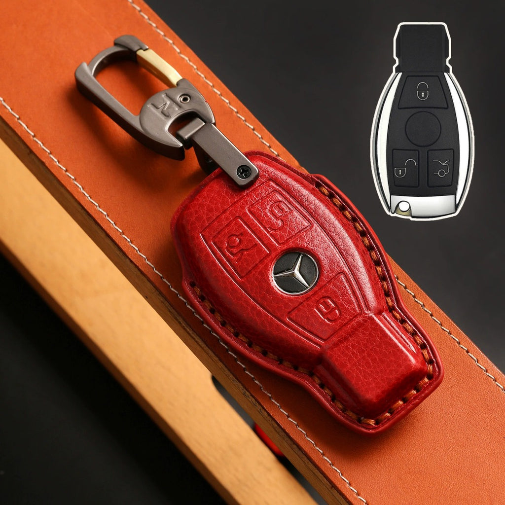 Luxury Mercedes-Benz/Maybach Leather Key Cover | Premium Protection for All Models