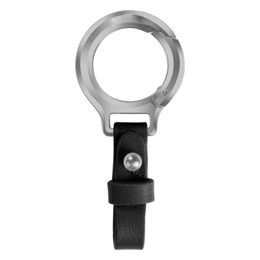 Porte-clés en cuir de vachette pleine fleur et alliage de zinc