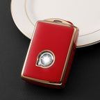 Carsine Volvo Car Key Case Golden Edge Red / Key case