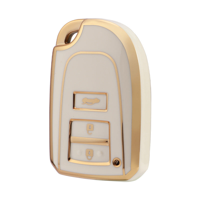 Carsine Toyota Car Key Case Golden Edge