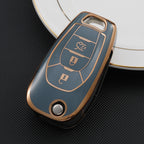 Carsine Chevrolet Car Key Case Golden Edge Grey / Key case